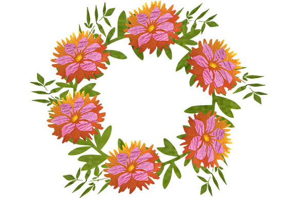 2 Floral Wreaths – A Versatile Graphic Design Asset for Branding