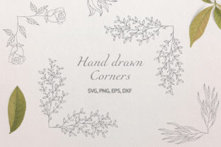 30 Hand Drawn Floral Corners and Borders Review