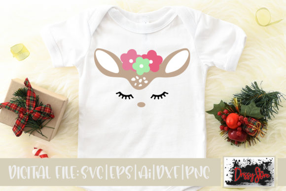 Floral Deer Face: A Versatile Graphic for Blog and Website Design