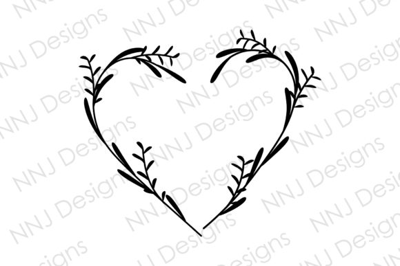 Floral Heart Leaves Wreath Frame Review