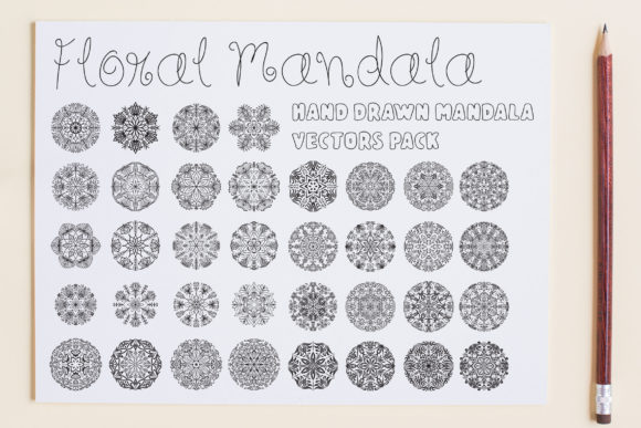 Floral Mandala Vector Pack for Creative Design Projects