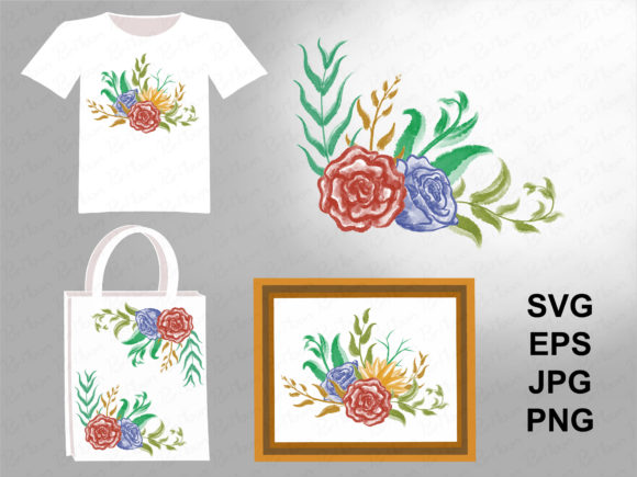 Floral Watercolor Graphics for Creative Merchandise