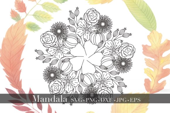 Mandala - Floral Bouquet Graphics