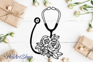 Nurse Stethoscope Digital File for Crafts and Graphics