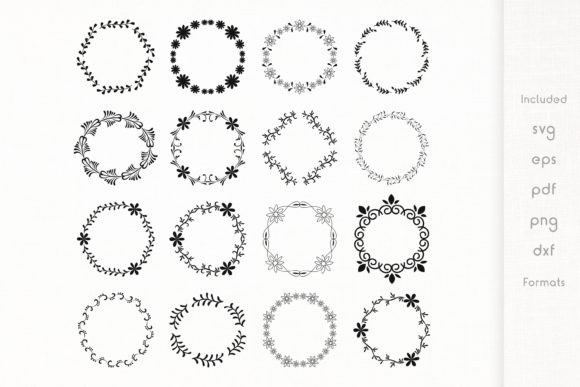Vintage Floral Frames - Vector Graphics for Handmade Creations
