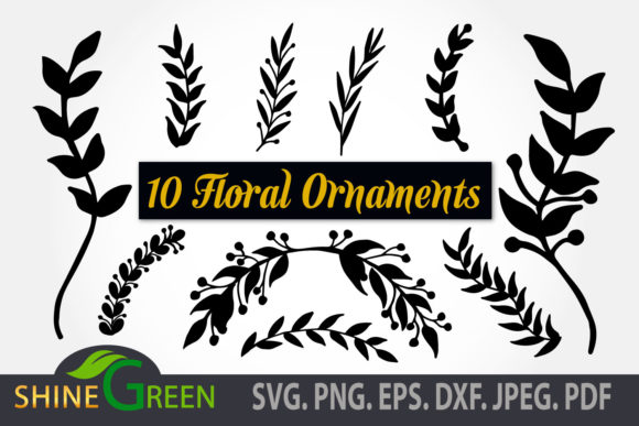 Wedding Floral Ornaments Bundle for Graphic Design Projects