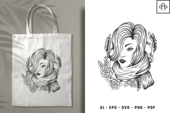 Woman Floral Decoration Review for Embroidery Projects